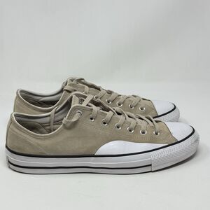 Converse All Star Pro Low Sneakers Mens 11.5 Khaki Brown Suede Chuck Shoes